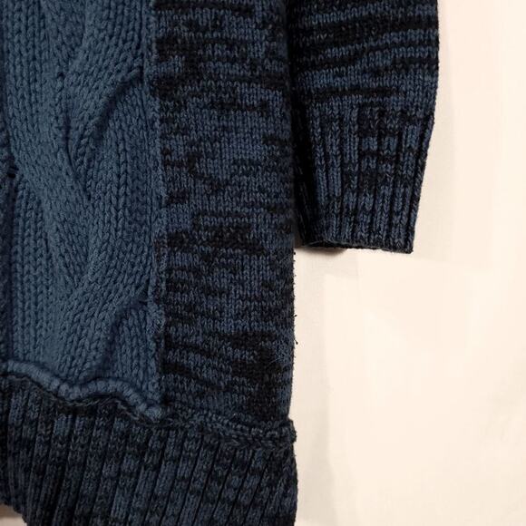 Style and Co Sweater Size Large Blue Teal Cable Knit Used  - Picture 9 of 10